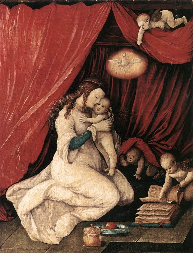 Marie with the Child Jesus in a Room - Hans Baldung Grien