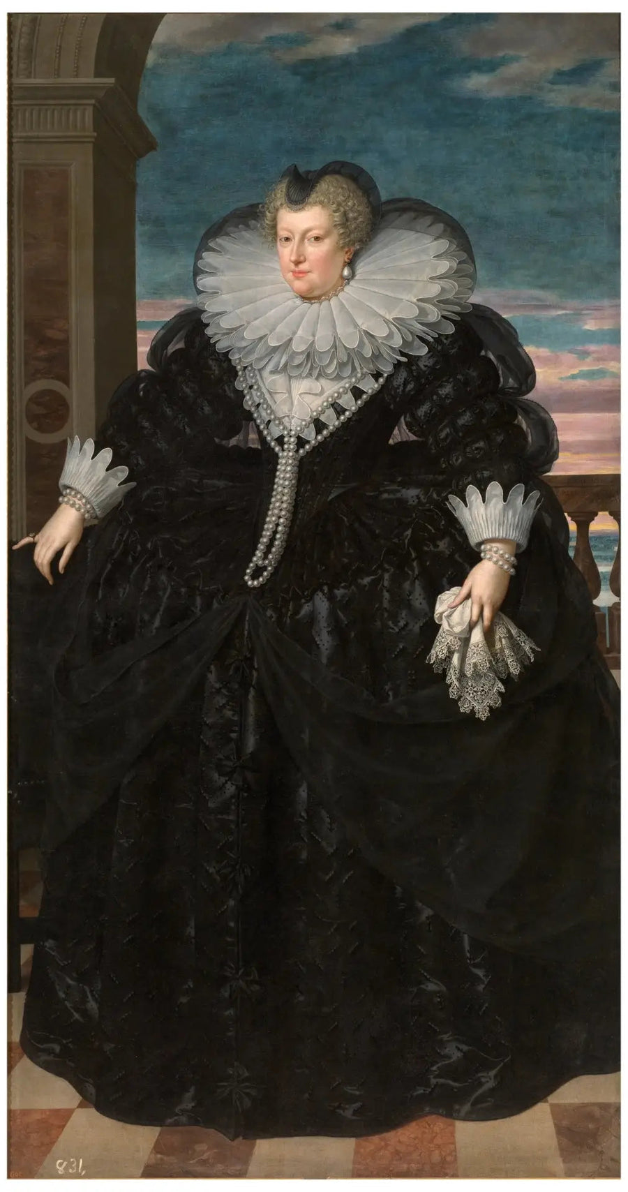Marie de Médicis en veuve - Frans Pourbus the Younger