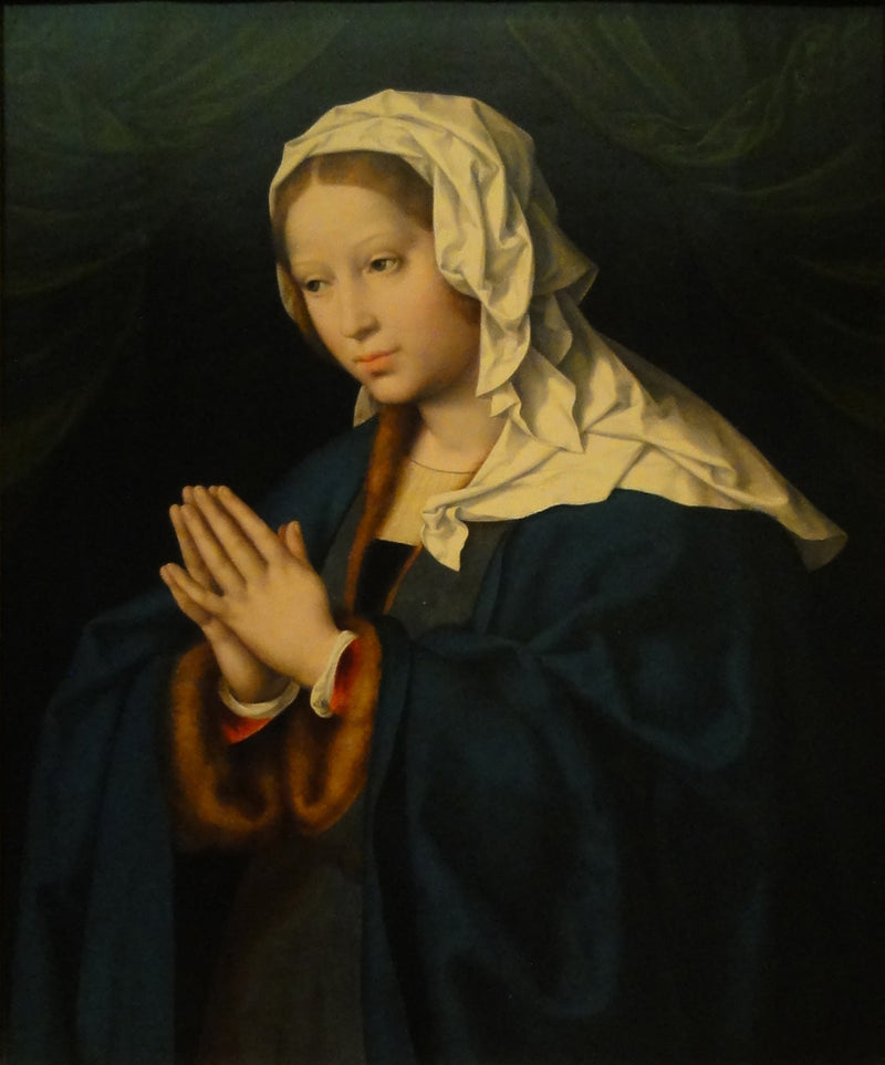Marie en prayer - Joos van Cleve