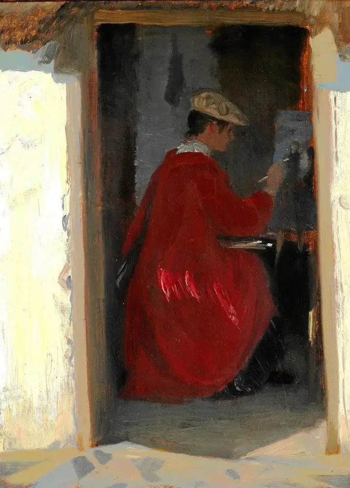 Marie Krøyer painting in Ravello - Peder Severin Krøyer