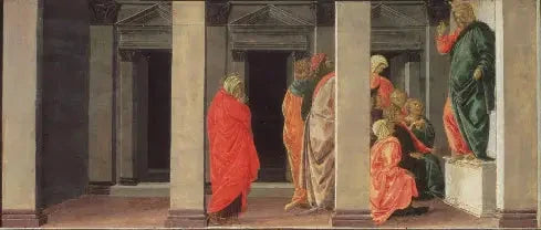 Sainte Marie-Madeleine écoutant la prédication du Christ de Botticelli, Philadelphia Museum of Art – reproduction peinture à l’huile sur toile