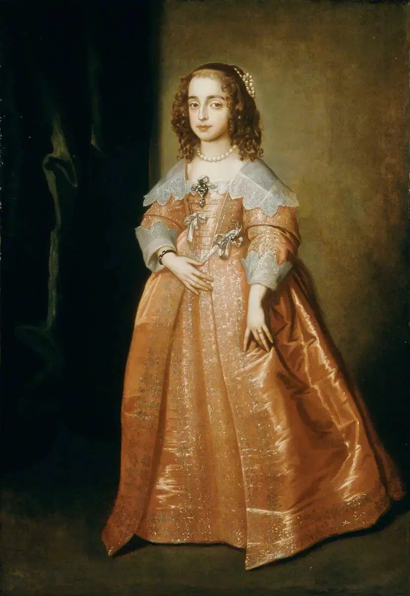 Marie, princesse d'Orange (1631-1660), fille de Charles Ier - Antoine van Dyck image 1 reproduction de peinture à l’huile