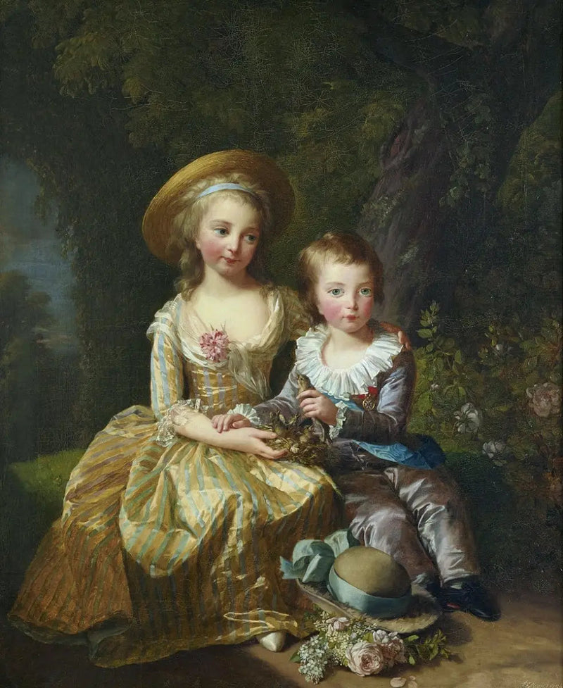 Marie-Thérèse and her brother the dauphin - Élisabeth Vigée Le Brun