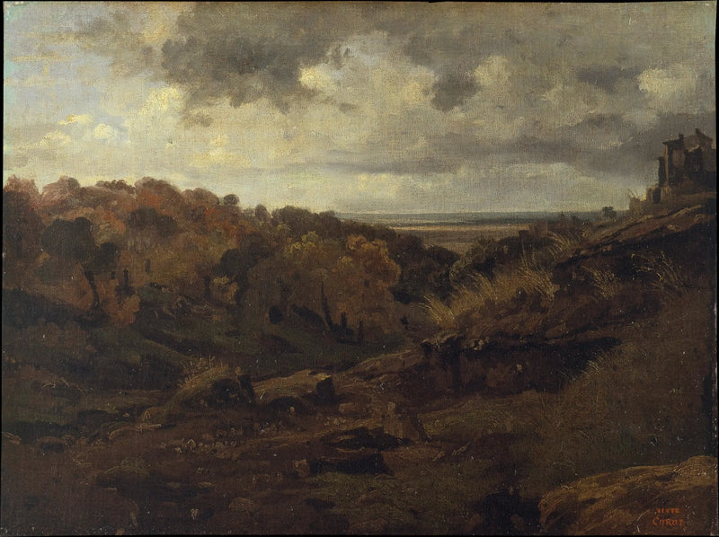Marin. Large wooded valley - Jean-Baptiste Camille Corot