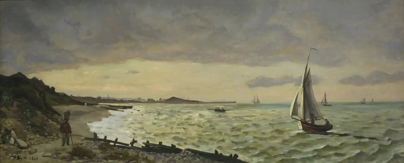 Marine at Sainte-Adresse - Frédéric Bazille
