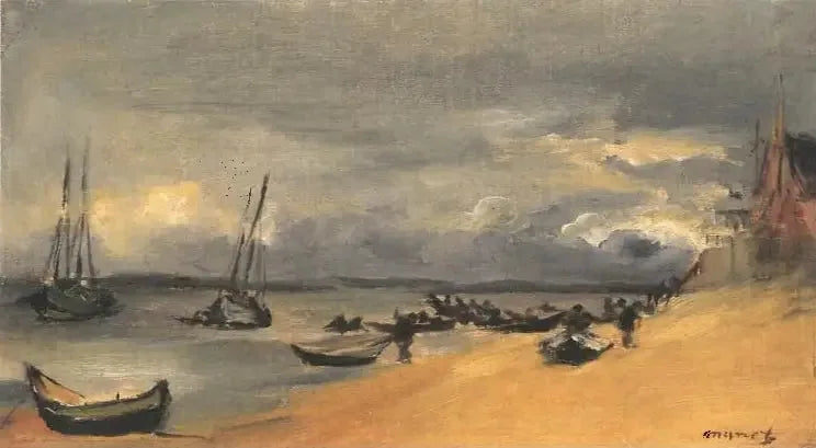 Marine, Arcachon, stormy weather - Édouard Manet