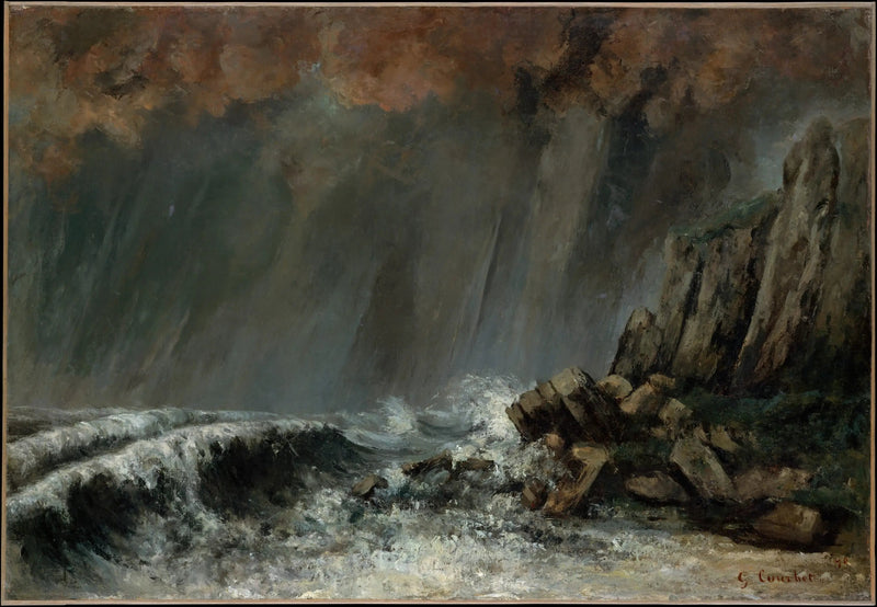 Marine : La trombe marine - Gustave Courbet