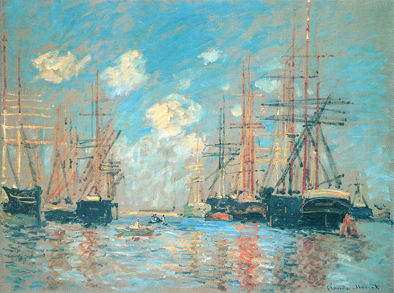 Marine, the port of Amsterdam - Claude Monet
