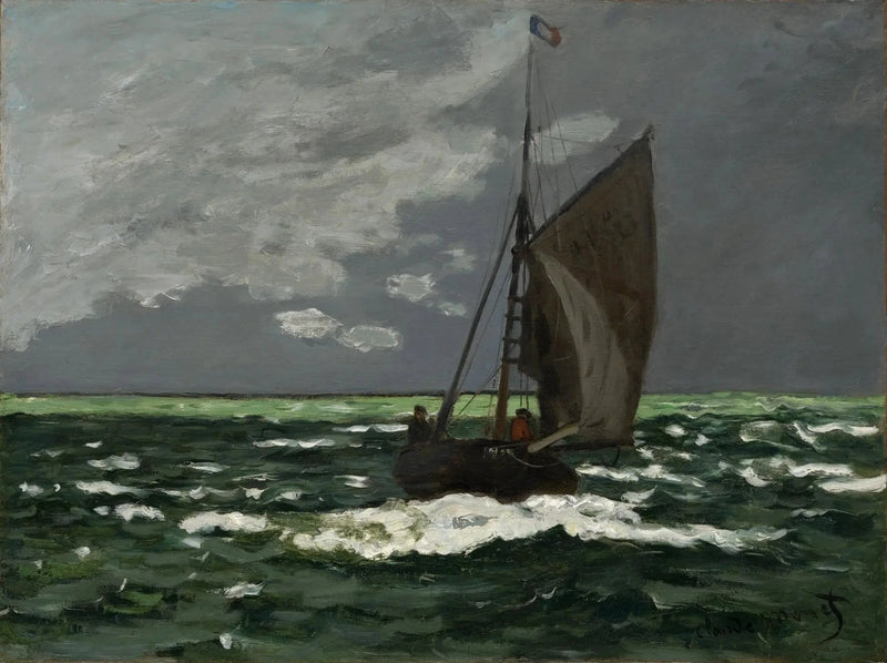 Navy, storm W86 - Claude Monet