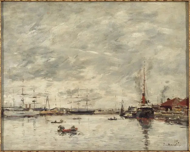 Marine in Gray Weather - Eugène Boudin