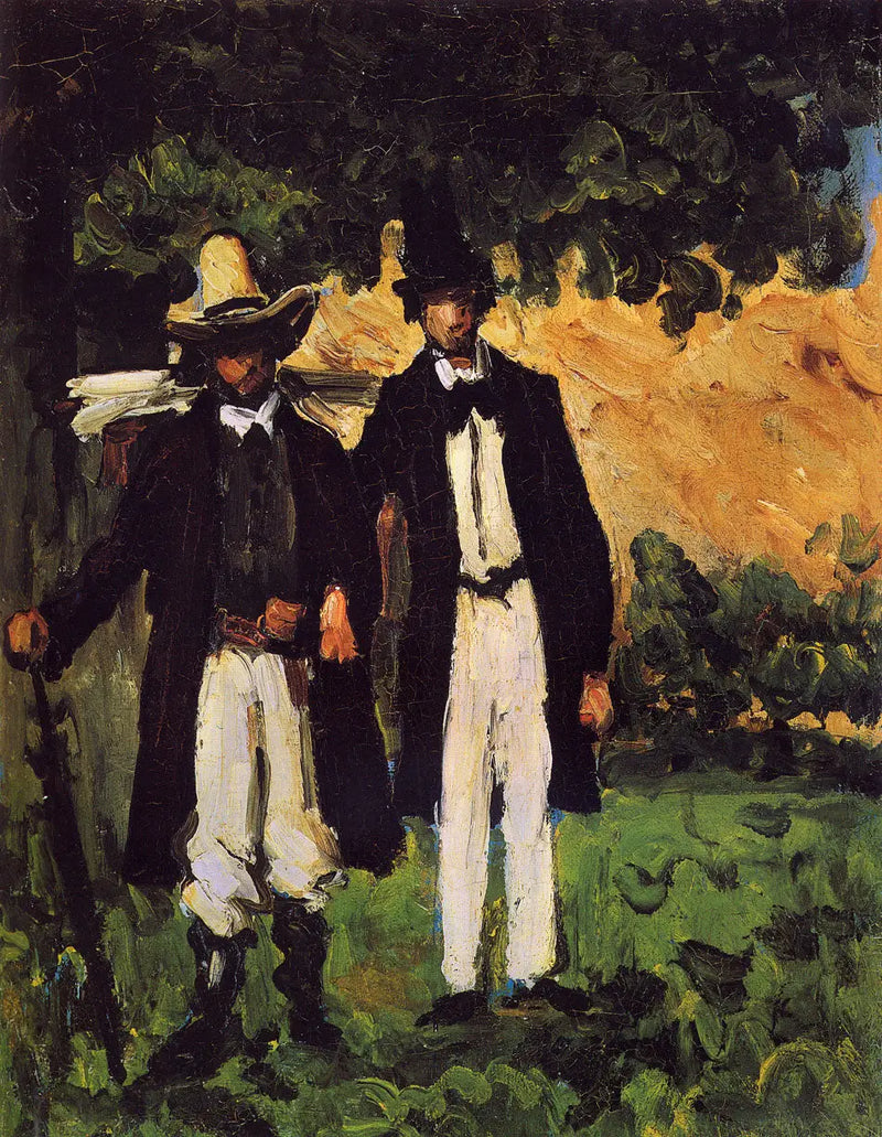 Marion and Valabrègue leaving for the motif - Paul Cézanne