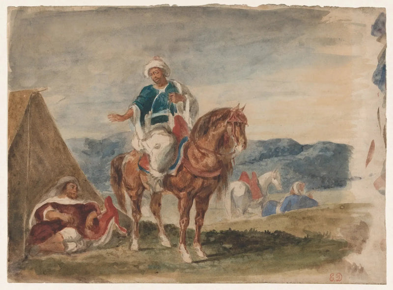 Moroccan on Horseback - Eugène Delacroix