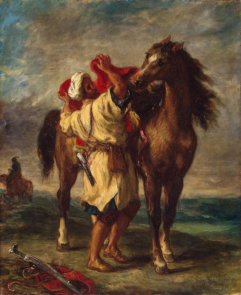 Moroccan Selling His Horse - Eugène Delacroix