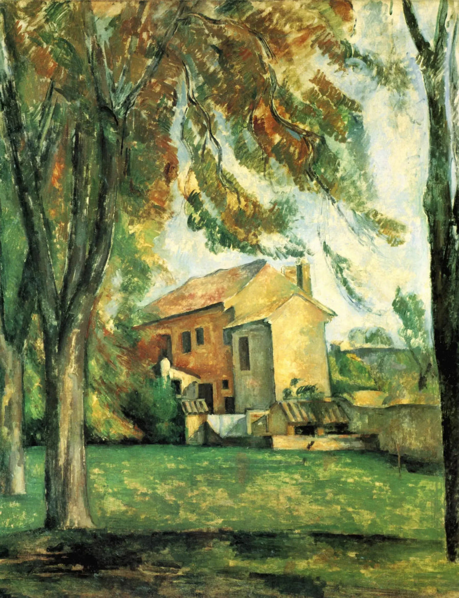 Chestnut Trees and Farm at Jas de Bouffan - Paul Cézanne