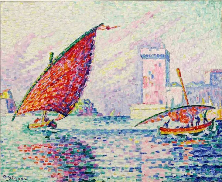 Marseille, fishing boats or the Fort Saint-Jean - Paul Signac