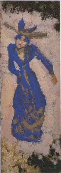 Marthe Mellot in Blue - Édouard Vuillard