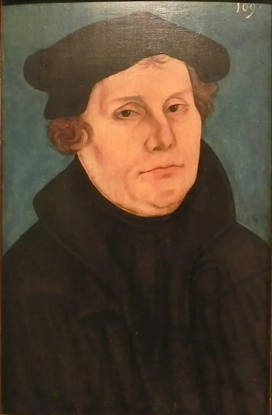 Martin Luther, en bust, tourné vers la droite - Lucas Cranach the Elder