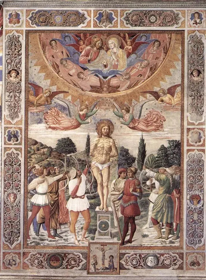 Martyrdom of Saint Sebastian - Benozzo Gozzoli