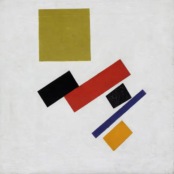 Masses picturales in movement. Suprematist composition - Kazimir Malevich