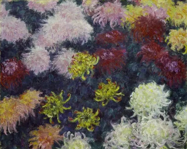 Mass of Chrysanthemums - Claude Monet