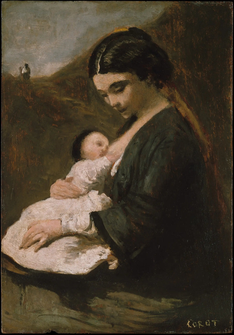 Maternity - Jean-Baptiste Camille Corot