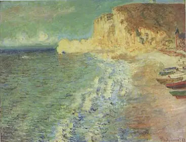 Morning at Étretat - Claude Monet