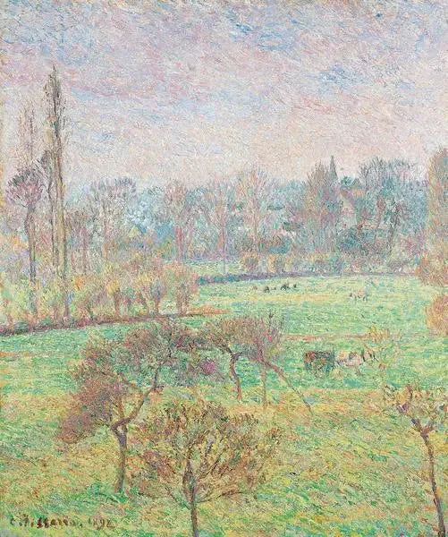 Morning, Autumn, Éragny - Camille Pissarro