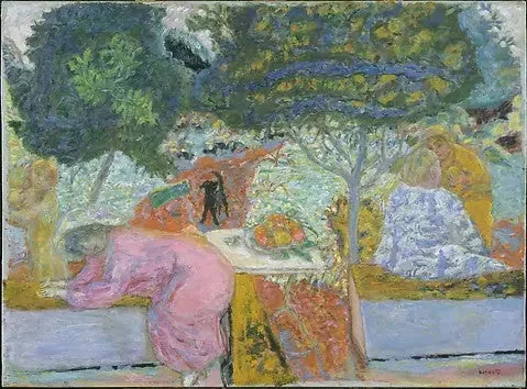 Morning in the Garden at Vernonnet - Pierre Bonnard