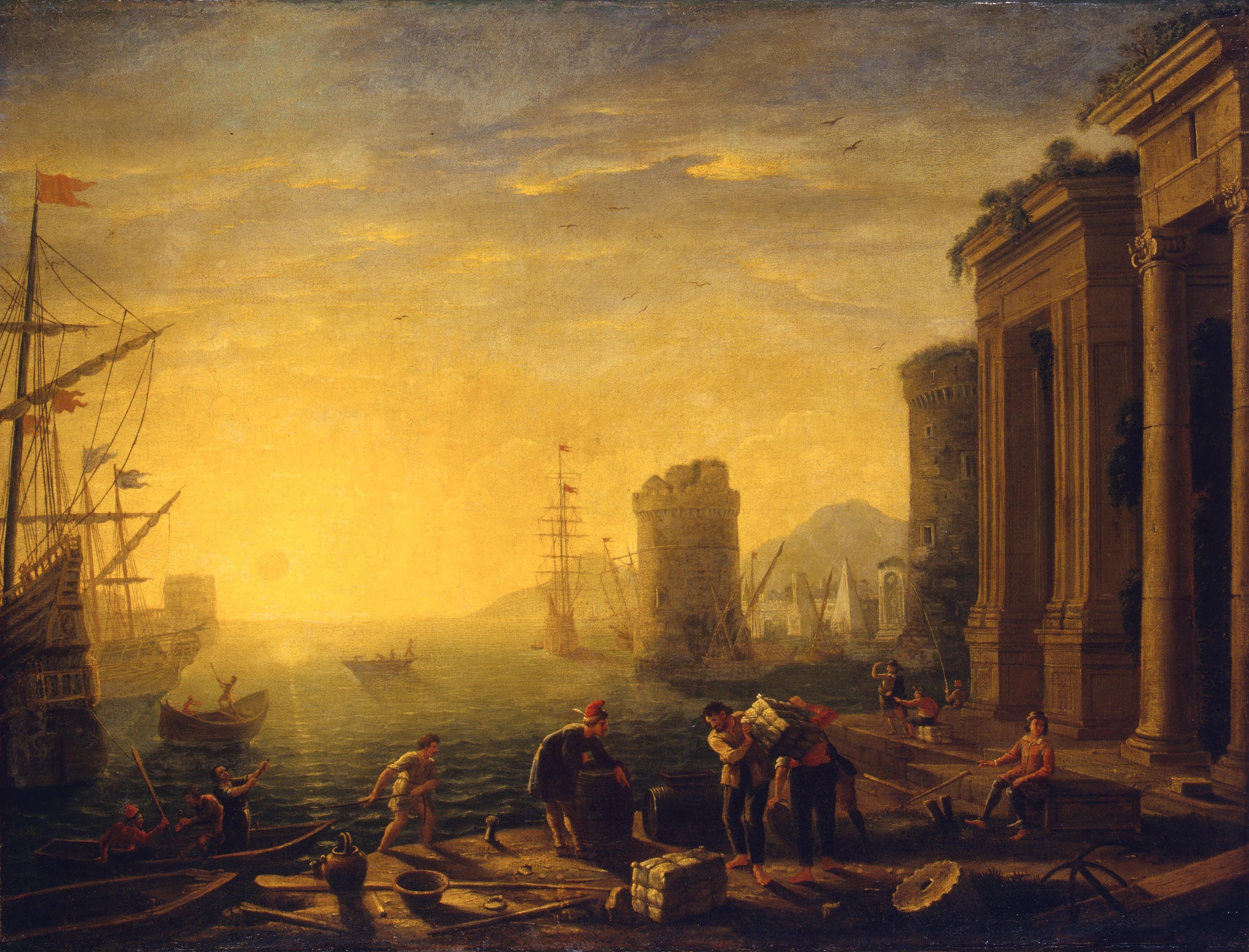 Morning in the Port - Claude Lorrain