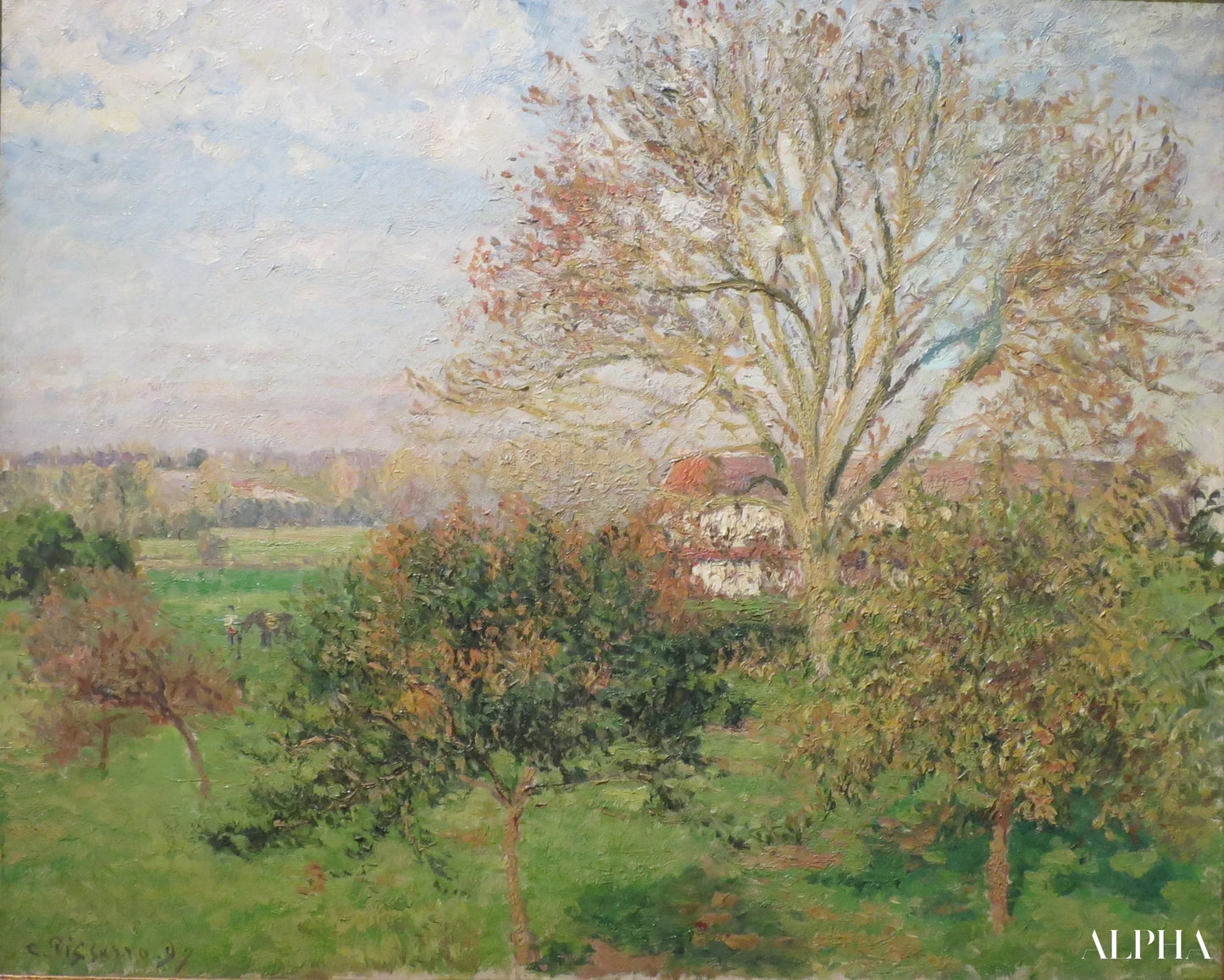 Matin d'automne à Eragny - Edouard Manet - Reproductions de tableaux et peintures haut de gamme