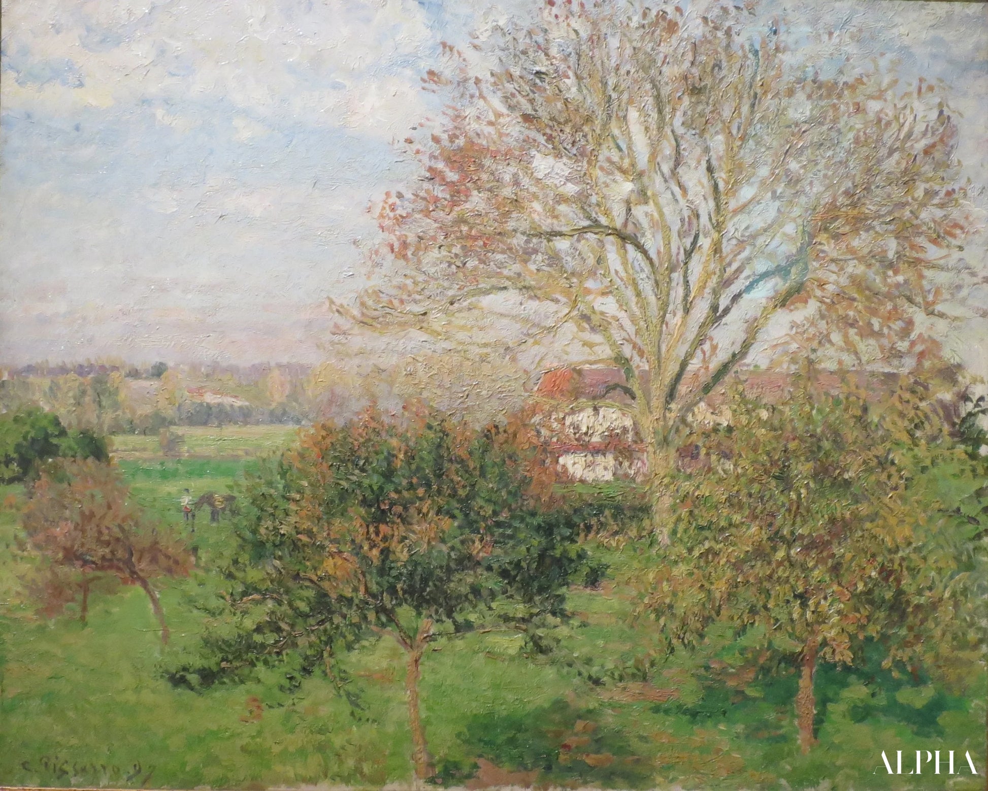 Matin d'automne à Eragny - Edouard Manet - Reproductions de tableaux et peintures haut de gamme