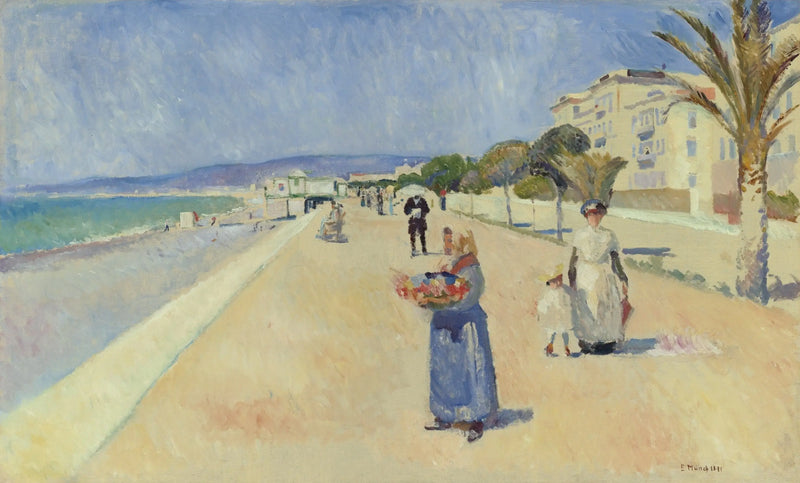 Morning on the Promenade des Anglais - Edvard Munch