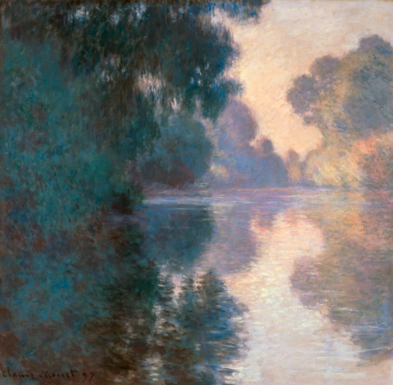 Morning on the Seine, fine weather - Claude Monet