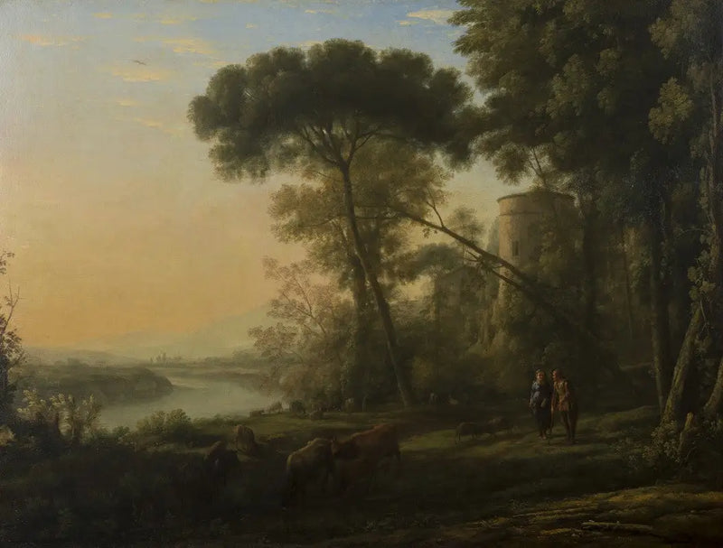 Morning: A wooded landscape - Claude Lorrain