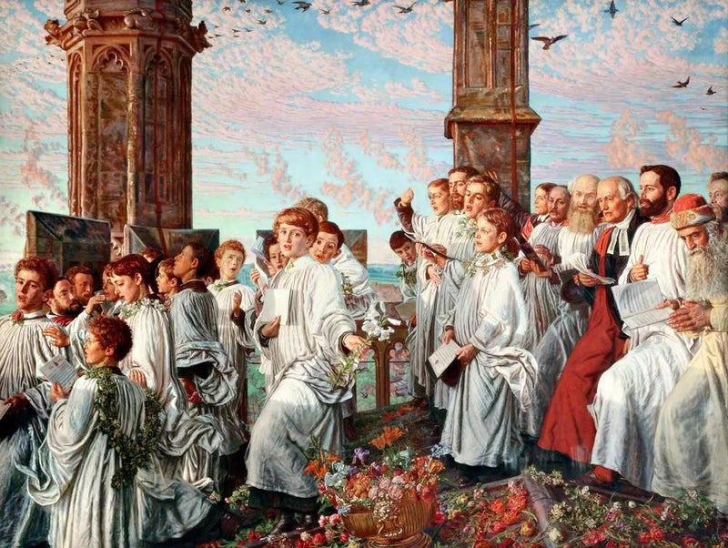 May Morning on the Madeleine Tower - William Holman Hunt