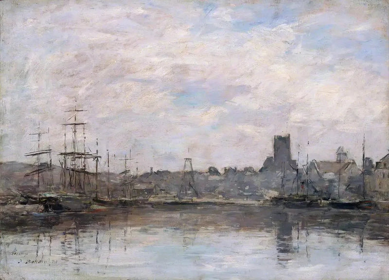 September Morning: Port of Fécamp - Eugène Boudin
