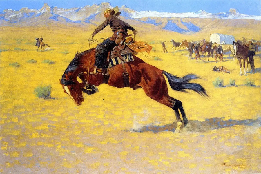 Cold Morning on the Beach - Frederic Remington