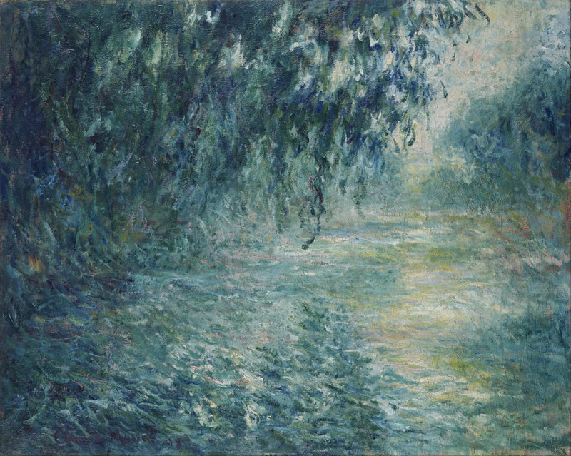 Morning on the Seine, rainy weather - Claude Monet