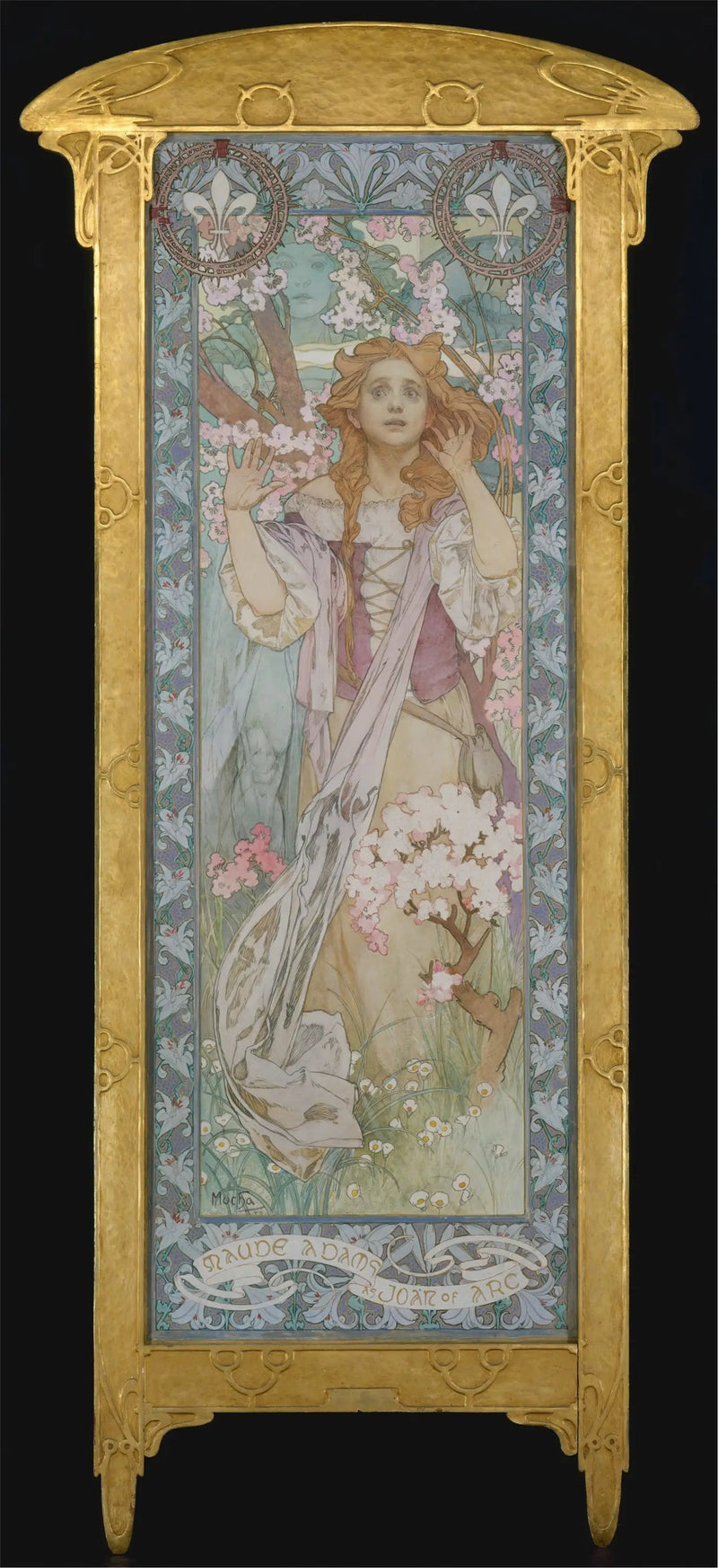 Maude Adams in the role of Jeanne d'Arc - Alphonse Mucha