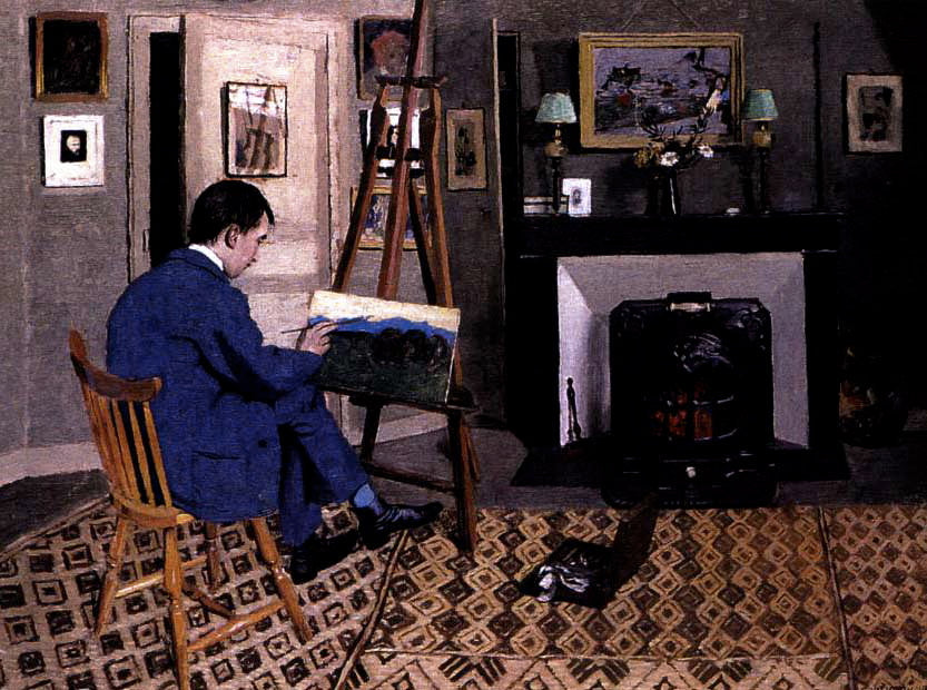 Max Rodriguez-Henriques in Félix Vallotton's workshop, son-in-law - Félix Vallotton