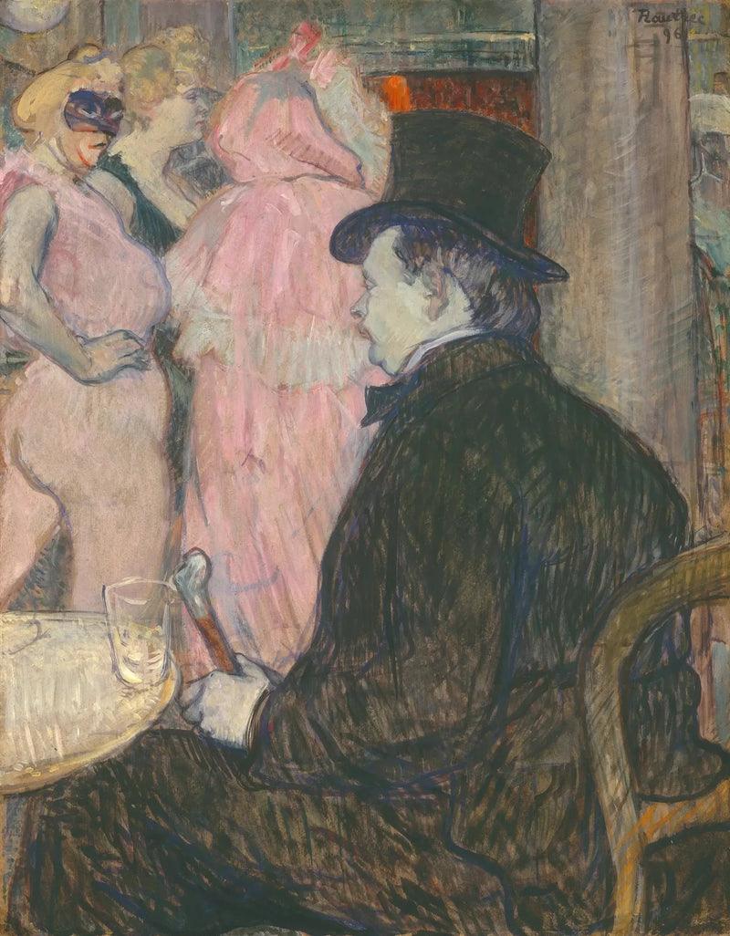 Maxime Dethomas: At the Opera Ball - Henri de Toulouse-Lautrec