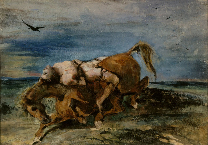 Mazeppa on the Dying Horse - Eugène Delacroix