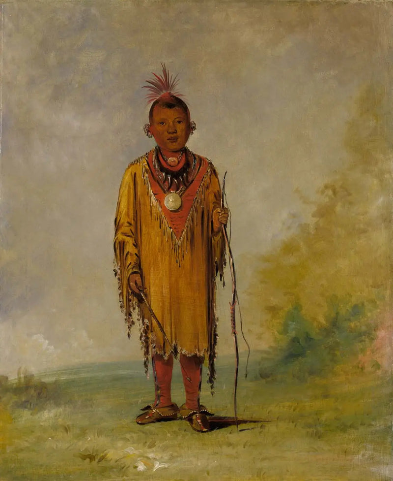 Me-sóu-wahk, Poil de cerf, Fils préféré de Kee-o-kúk - George Catlin