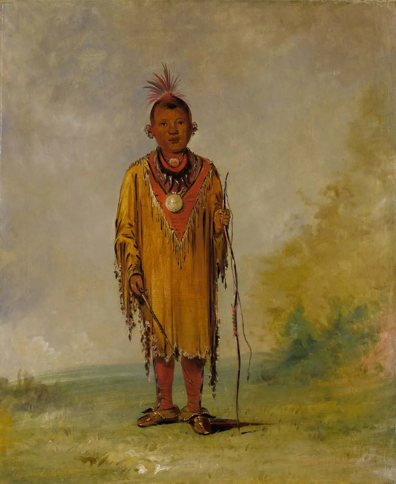 Me-sóu-wahk, Poil de cerf, Fils préféré de Kee-o-kúk - George Catlin