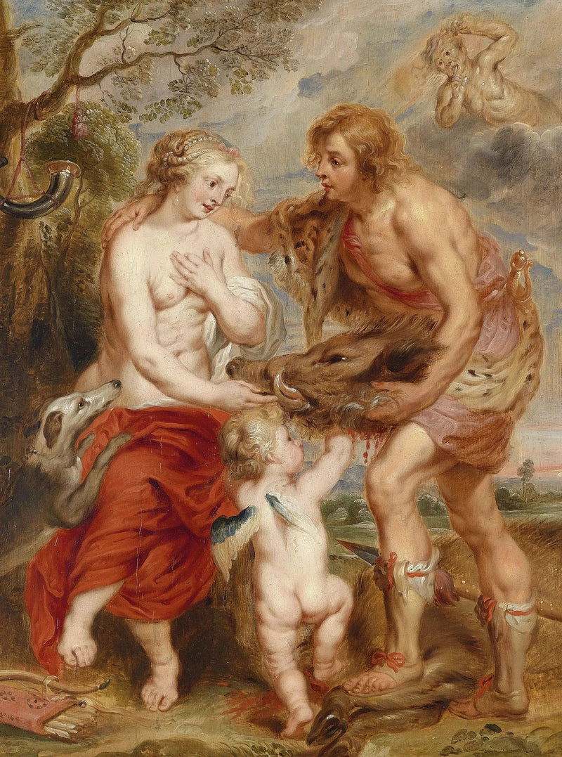 Meleager presenting Atalanta with the head of the Calydonian boar, circa 1640 - Peter Paul Rubens