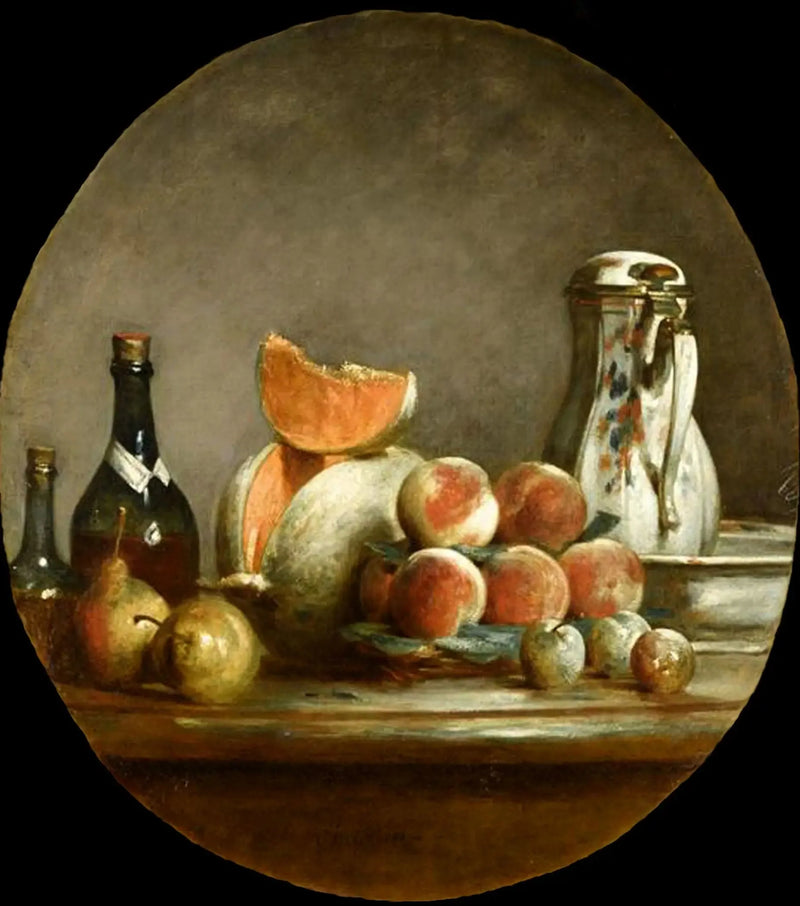Melon, Pears, Peaches et Pruneaux - Jean Siméon Chardin