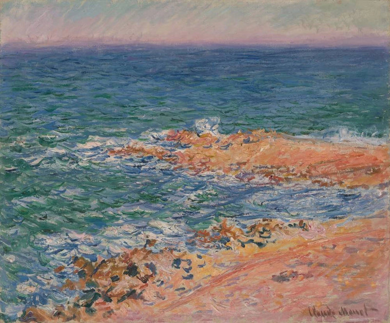 The Sea at Antibes - Claude Monet