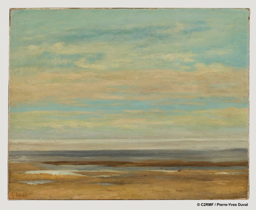 Calm Sea at Palavas - Gustave Courbet