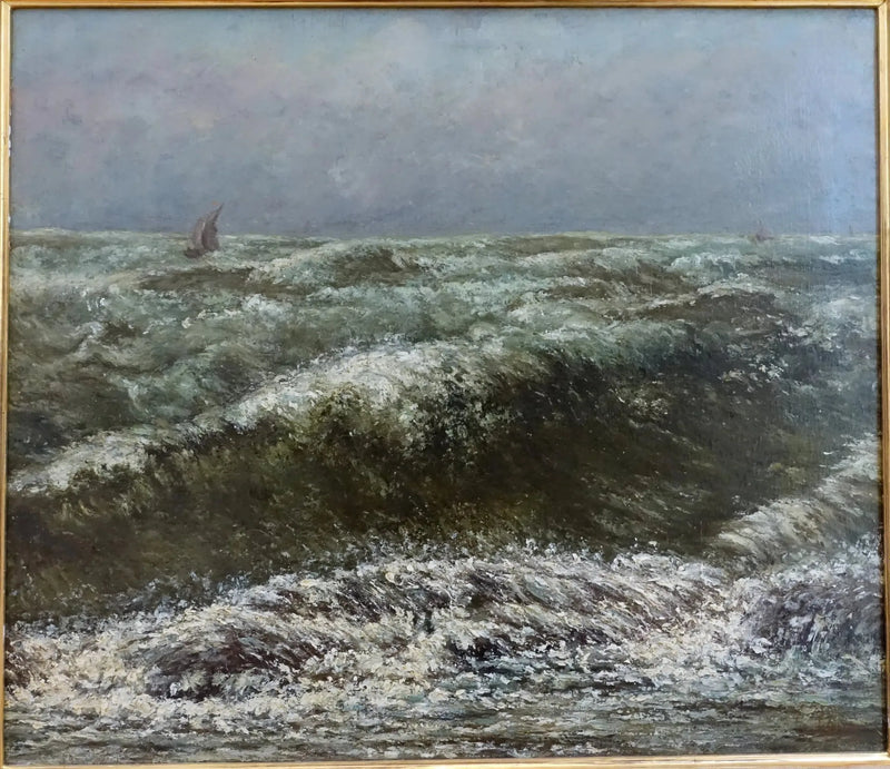Sea of Storm - Gustave Courbet