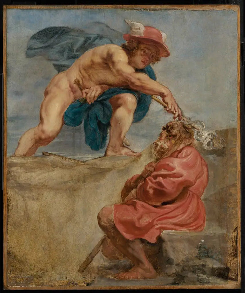 Mercury and a Sleeping Shepherd - Peter Paul Rubens